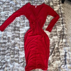 Red Midi Dress